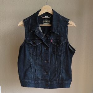Levi's Dark Blue Denim Vest